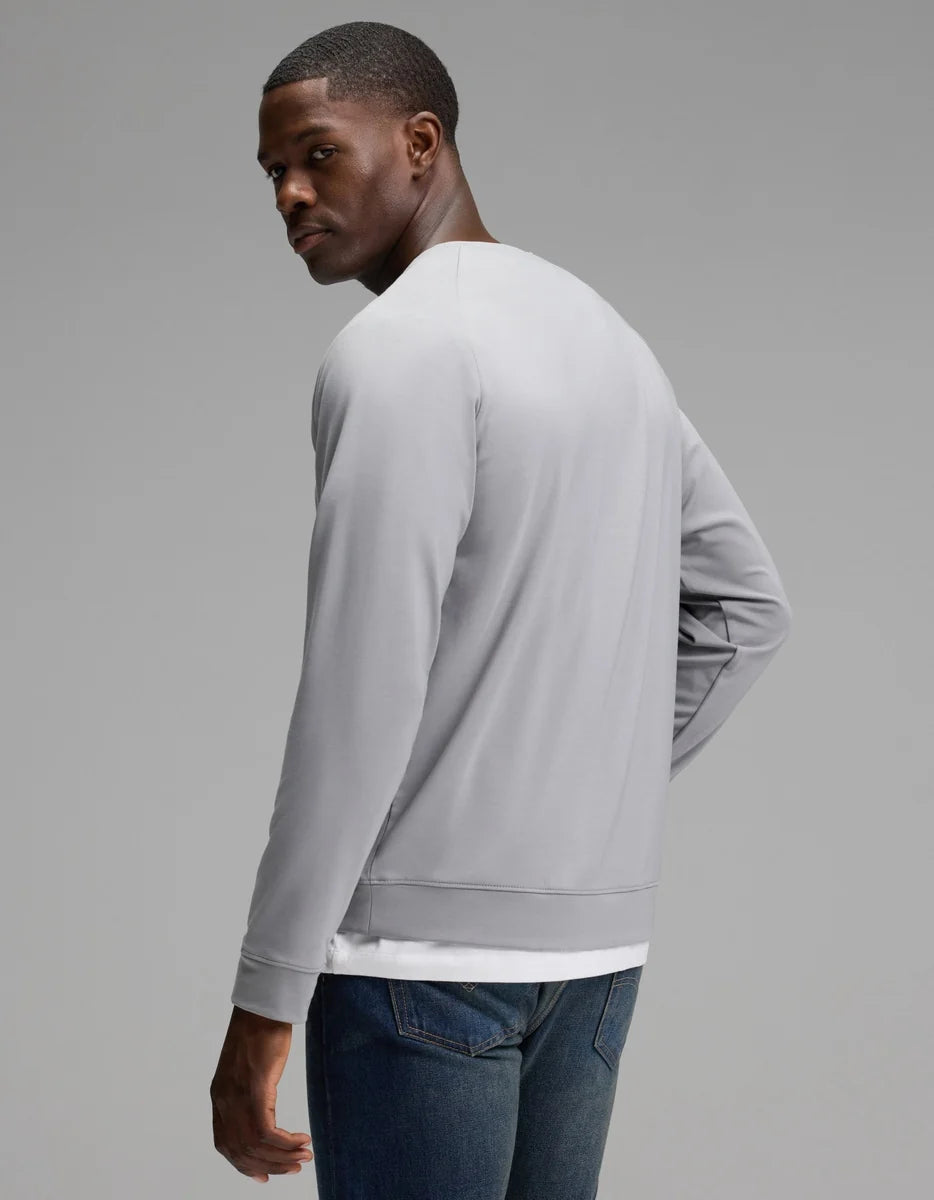 Men's Brushed Bamboo Pullover Crew
